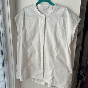 Athleta poplin swing top